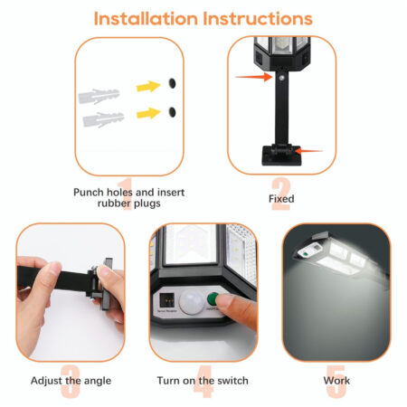 Solar Flood Light With Remote Control - Image 16