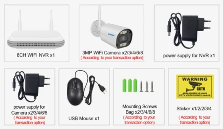 Camera WiFi IP Security System with 1 NVR: Advanced Surveillance Made Easy - Up to 8 CAMs - Image 17