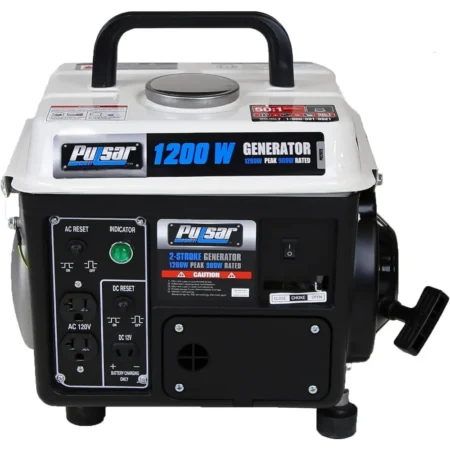 Generator with Carrying Handle - 1200W Portable Gas - Image 4