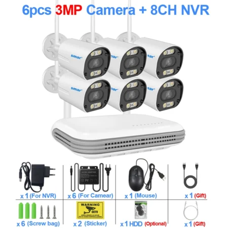 Camera WiFi IP Security System with 1 NVR: Advanced Surveillance Made Easy - Up to 8 CAMs - Image 10