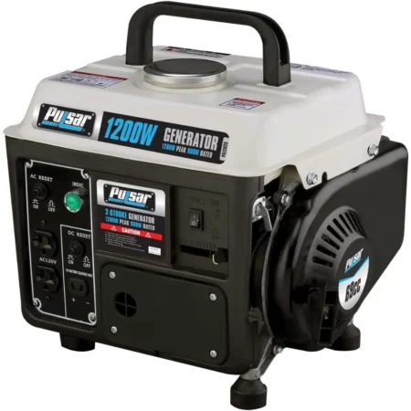 Generator with Carrying Handle - 1200W Portable Gas - Image 3
