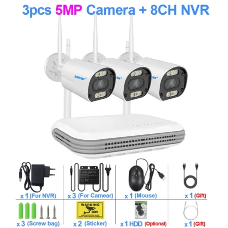 Camera WiFi IP Security System with 1 NVR: Advanced Surveillance Made Easy - Up to 8 CAMs - Image 11