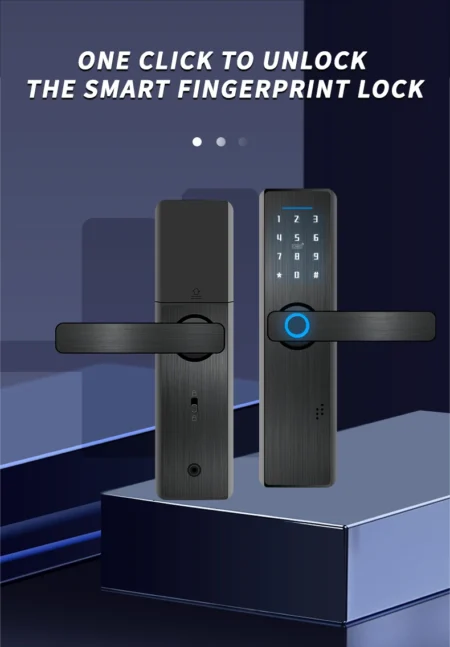 Smart Door Lock with Biometric Fingerprint - Card, Password, and Key Unlock - Image 8