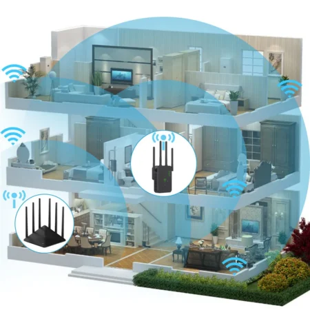 WiFi Repeater with Dual-Band - 1200Mbps Wireless Signal Booster - Image 18