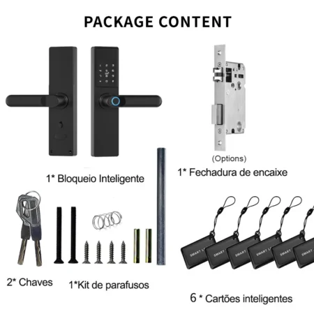 Smart Door Lock with Biometric Fingerprint - Card, Password, and Key Unlock - Image 4