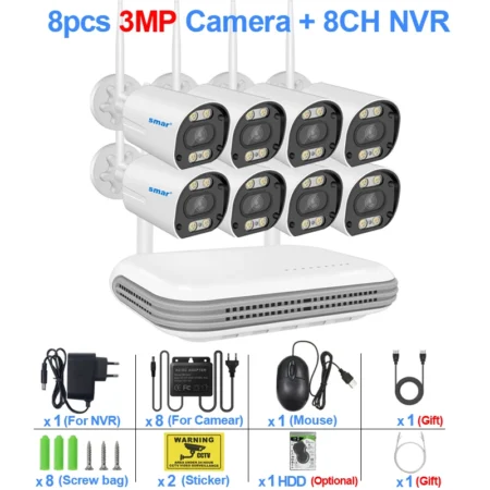 Camera WiFi IP Security System with 1 NVR: Advanced Surveillance Made Easy - Up to 8 CAMs - Image 13