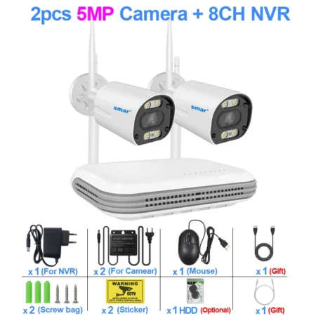Camera WiFi IP Security System with 1 NVR: Advanced Surveillance Made Easy - Up to 8 CAMs - Image 12