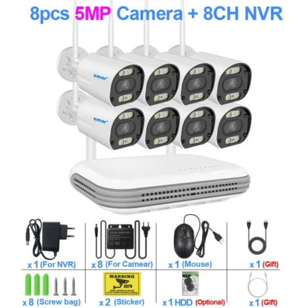 Camera WiFi IP Security System with 1 NVR: Advanced Surveillance Made Easy - Up to 8 CAMs - Image 8