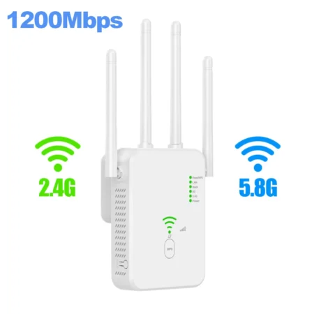 WiFi Repeater with Dual-Band - 1200Mbps Wireless Signal Booster - Image 10