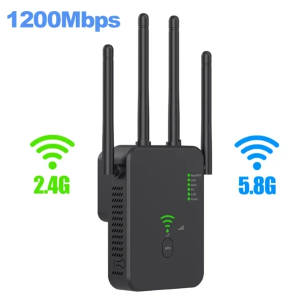 WiFi Repeater with Dual-Band - 1200Mbps Wireless Signal Booster - Image 9